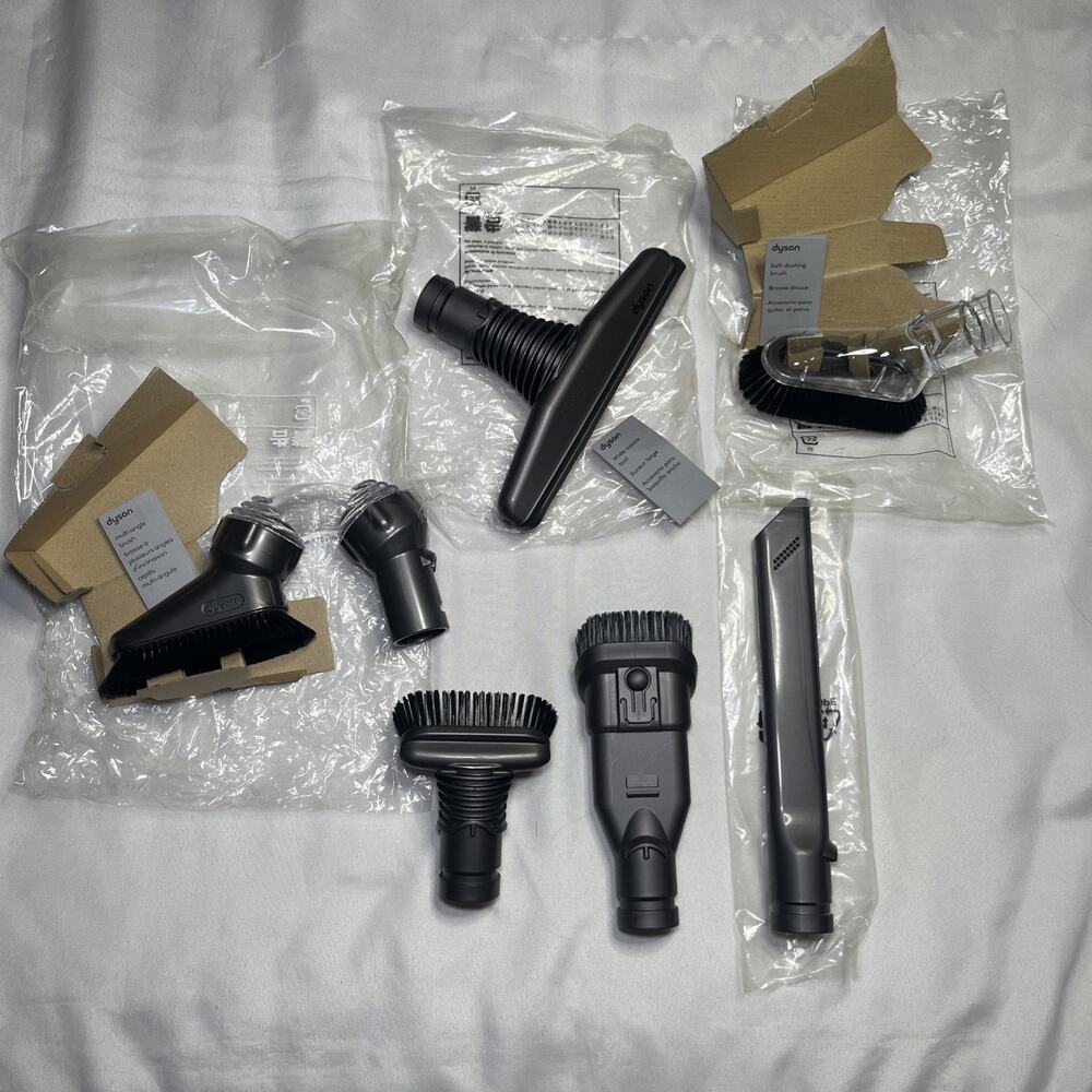 Lot of 6 Genuine Dyson Mixed Vacuum Accessories Attachment Tools Brushes Crevice